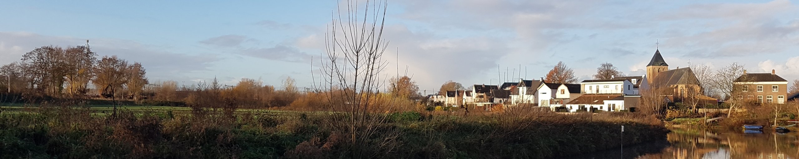 Het terrein aan de Linge tussen Geldermalsen en Tricht
