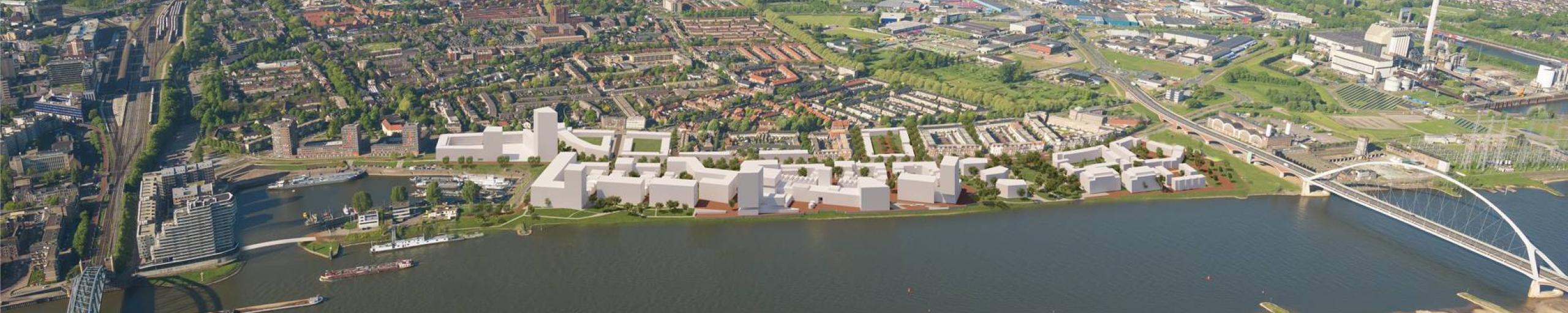 Visualisatie Waalfront Nijmegen