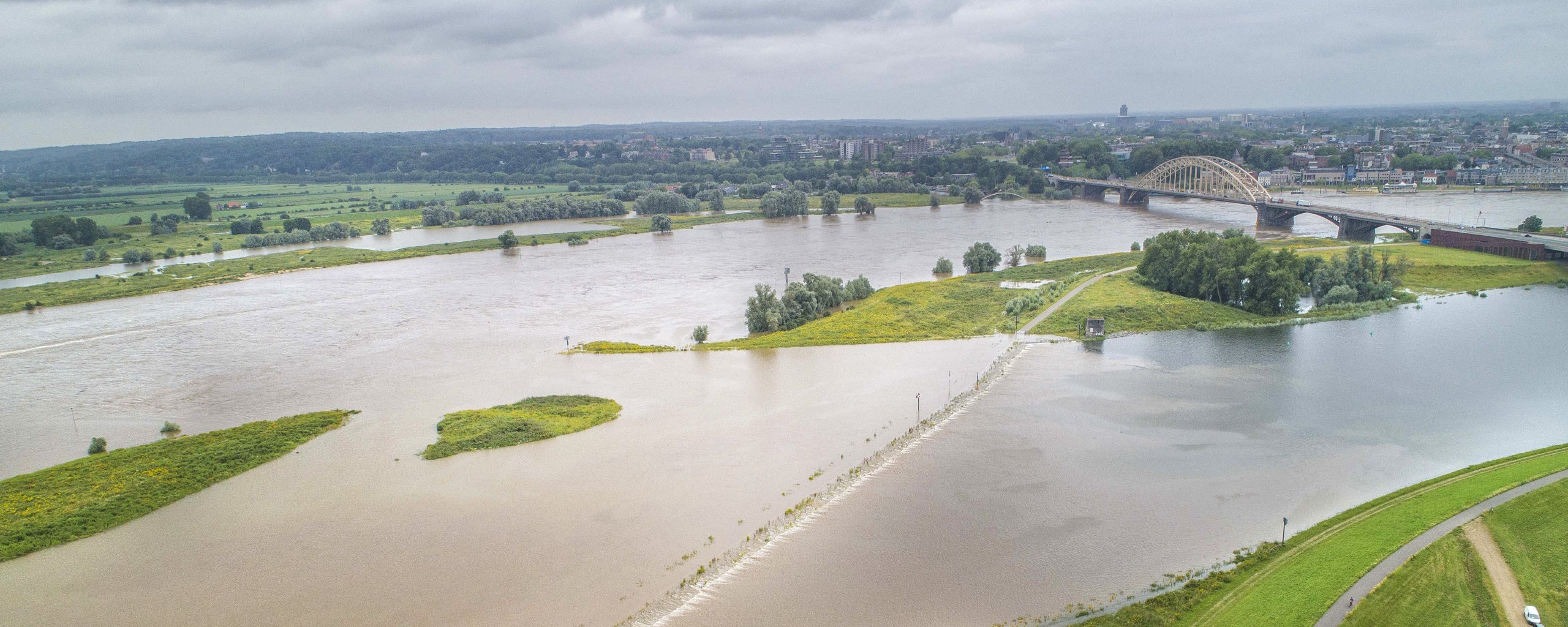 Hoogwater juli 2021 Nijmegen Lent
