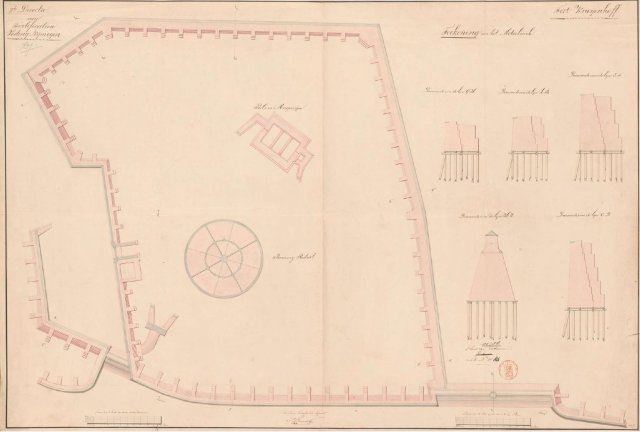 Bouwtekening Fort Krayenhoff